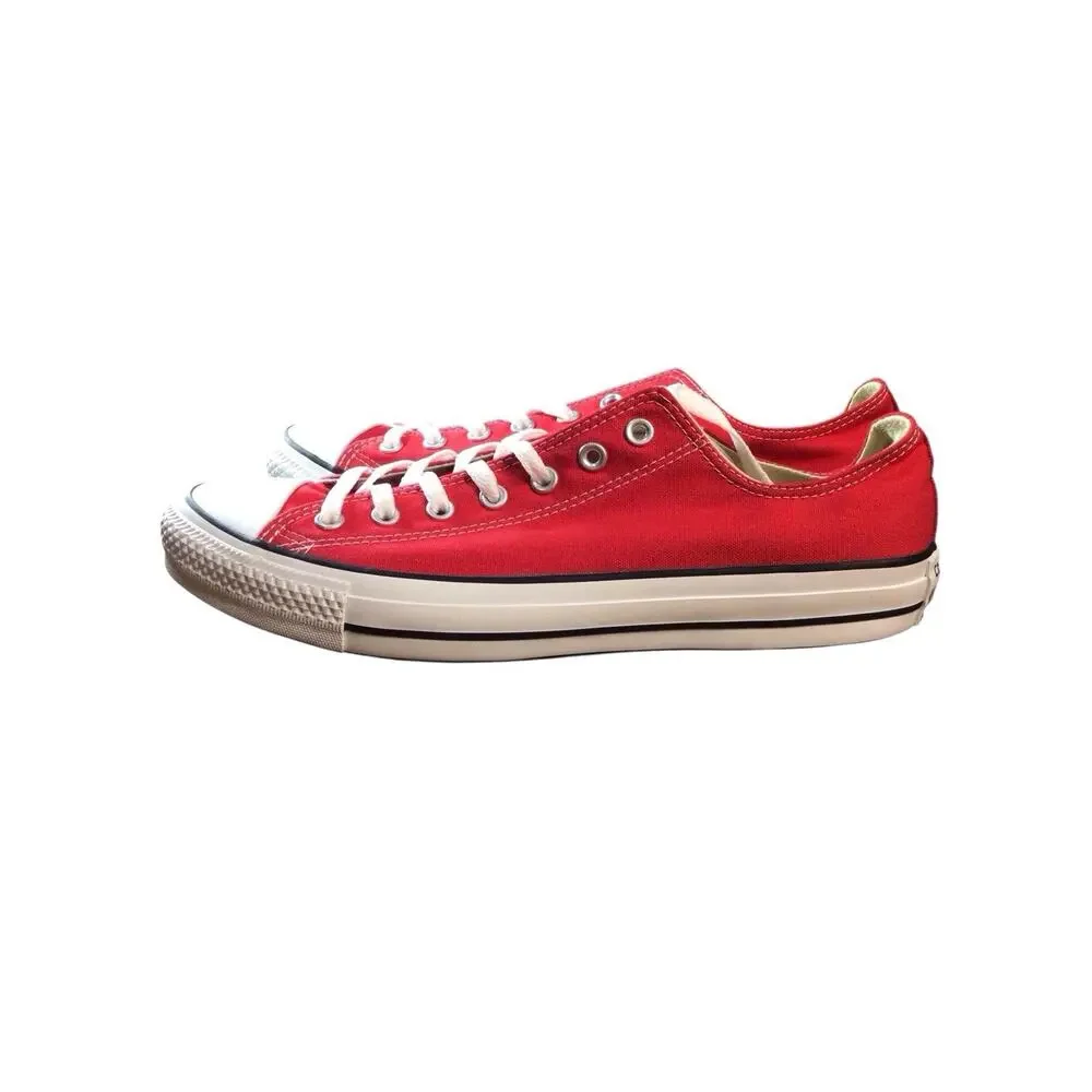 CONVERSE Chuck Taylor All Star Low Tops OX Red Unisex Mens Sz 11.5 Wo's Sz 13.5 - Picture 3 of 6